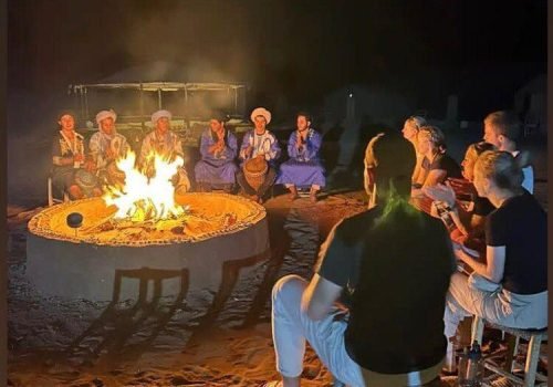 Traditional Berber music performance